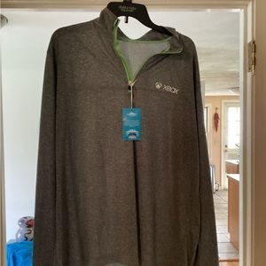 New with tags Vantage vansport XBox gray zipper up shirt